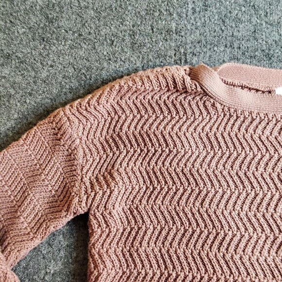 Jack by BB Dakota Sweater Sz Small Womens Pink With Button Designs - Picture 4 of 11